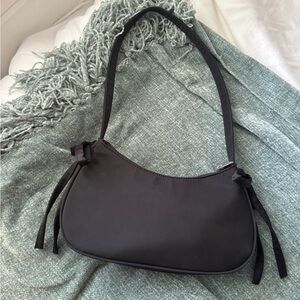 Black Purse with Bow accents
